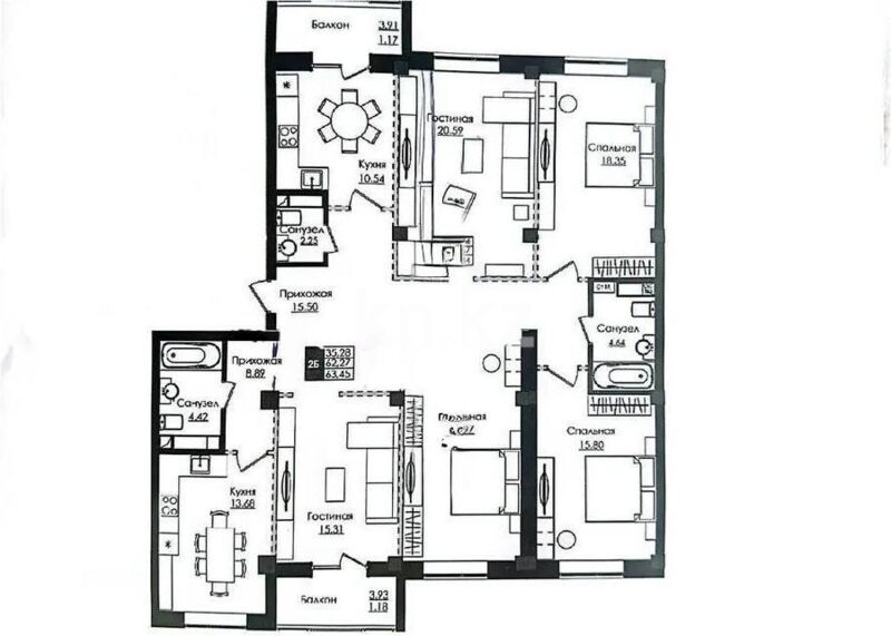 Продажа 5-комнатной квартиры, 167 м² - Продажа пятикомнатных и более квартир в блочном доме в Астане - страница 2 фото 1 из 1