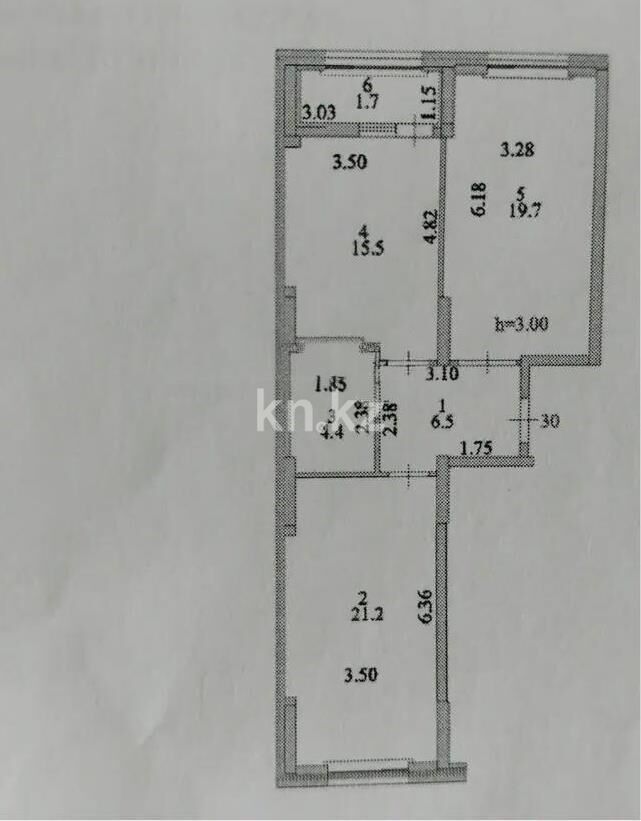 Продажа 2-комнатной квартиры, 69 м² - Продажа двухкомнатных квартир в блочном доме в Казахстане - страница 72 фото 1 из 1