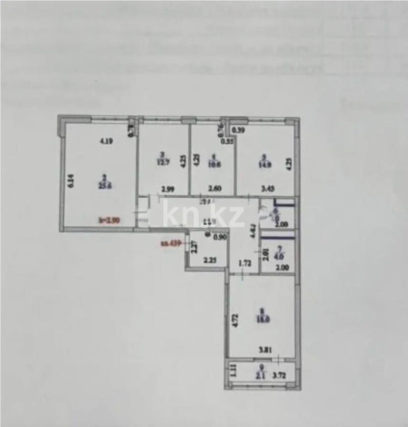 Продажа 4-комнатной квартиры, 113 м² - Продажа квартир в новостройках Астаны - страница 15 фото 6 из 6