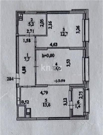 Продажа 2-комнатной квартиры, 56.6 м² - Продажа двухкомнатных квартир в р-не Нура Астаны - страница 51 фото 5 из 5