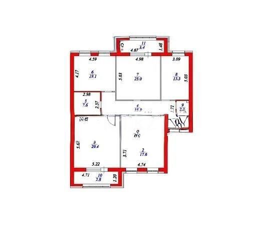 Продажа 4-комнатной квартиры, 146.6 м² - Продажа четырехкомнатных квартир в кирпичном доме в Казахстане - страница 8 фото 1 из 1
