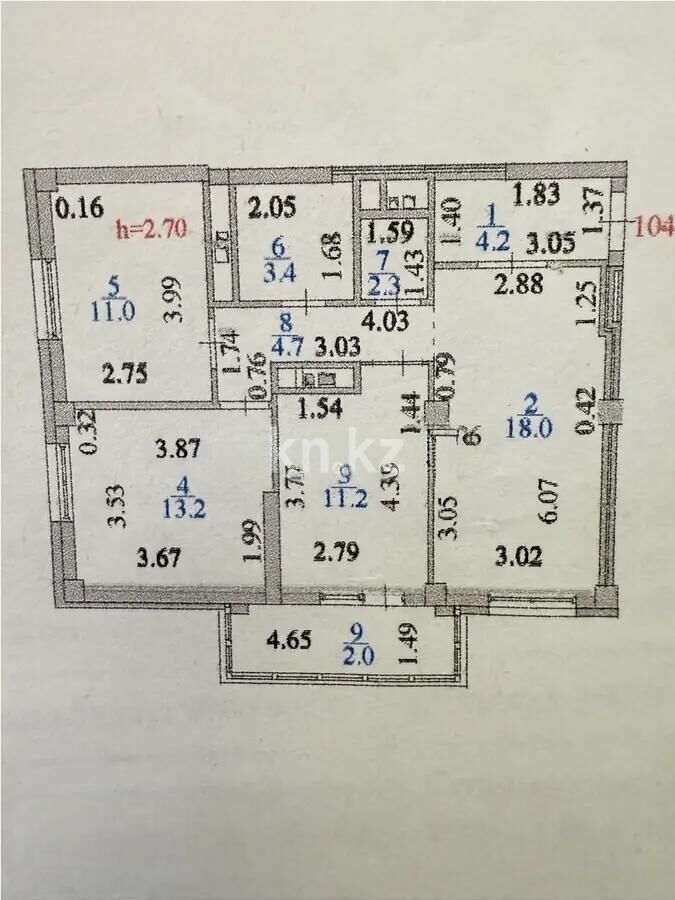 Продажа 3-комнатной квартиры, 72 м² - Продажа трехкомнатных квартир в блочном доме в Казахстане - страница 29 фото 1 из 1
