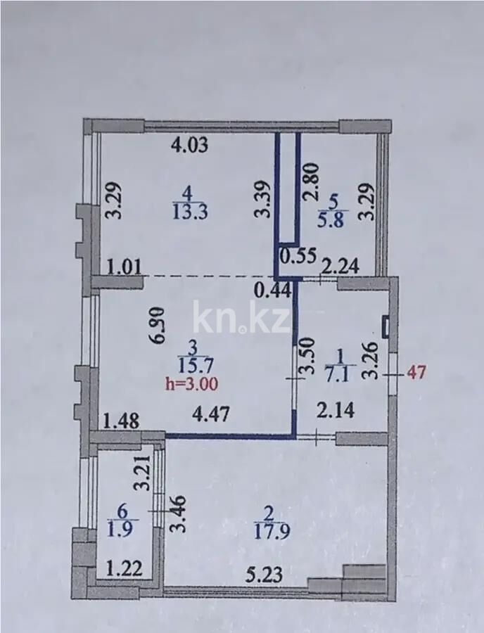 Продажа 2-комнатной квартиры, 61.7 м² - Продажа двухкомнатных квартир в р-не Нура Астаны - страница 52 фото 5 из 5