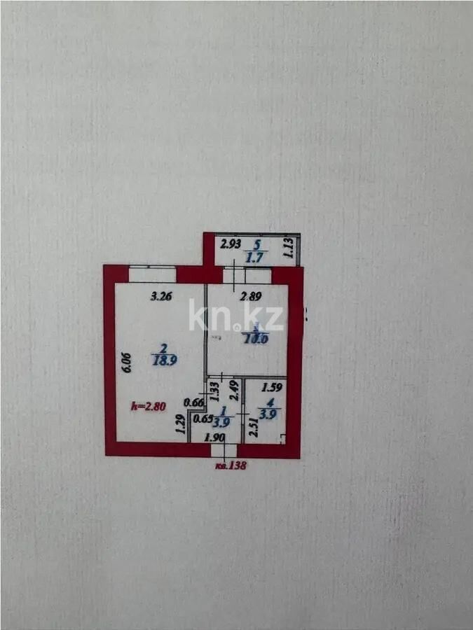 Продажа 1-комнатной квартиры, 38.4 м² - Продажа однокомнатных квартир в р-не Сарайшык Астаны - страница 6 фото 5 из 5