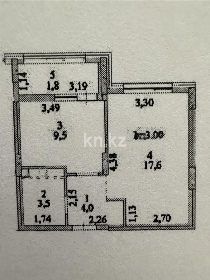 Продажа 1-комнатной квартиры, 36.4 м² - Продажа однокомнатных квартир в блочном доме в Казахстане - страница 45 фото 4 из 4