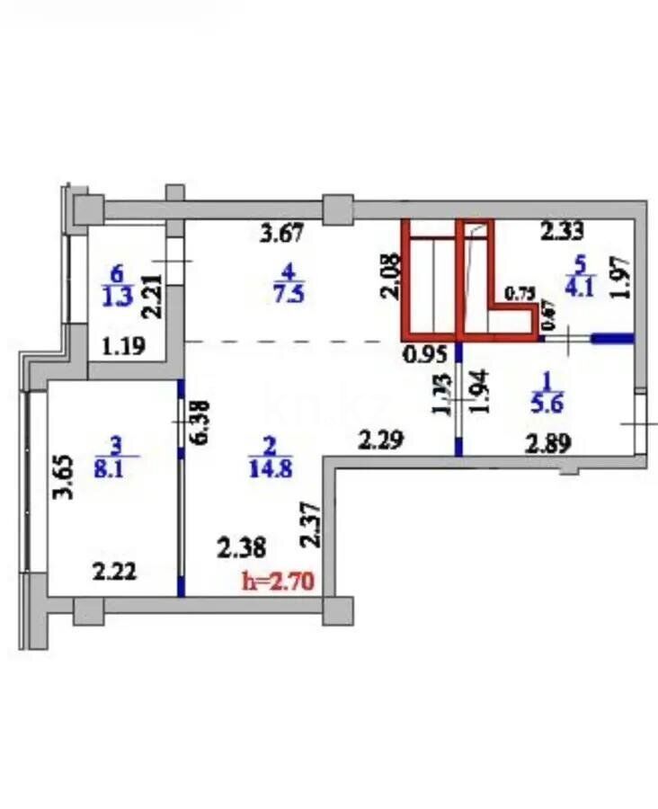 Продажа 2-комнатной квартиры, 42 м² - Продажа недвижимости в Астане - страница 24 фото 5 из 5