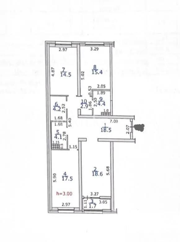 Продажа 3-комнатной квартиры, 101.8 м² - Продажа трехкомнатных квартир в Алмалинском р-не Алматы - страница 6 фото 8 из 8