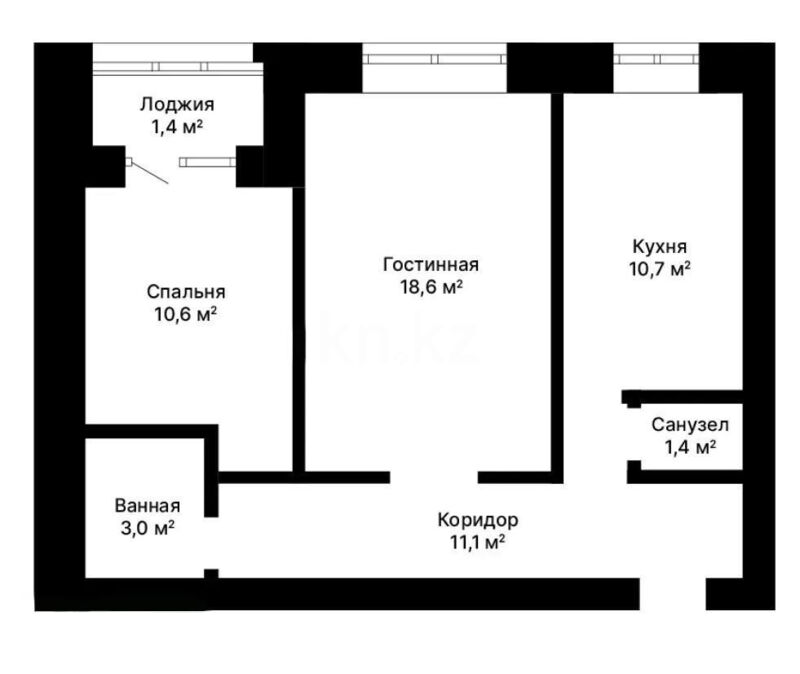Продажа 2-комнатной квартиры, 57 м² - Продажа двухкомнатных квартир в Городе Караганды - страница 7 фото 6 из 6