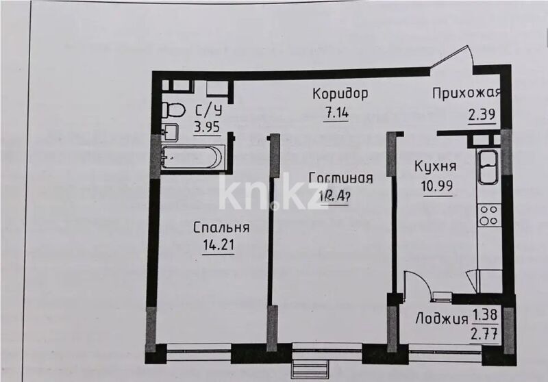 Продажа 2-комнатной квартиры, 59 м² - Продажа квартир от собственников в Астане - страница 7 фото 1 из 1