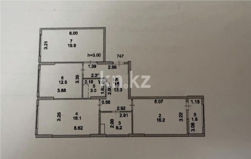 Продажа 3-комнатной квартиры, 90 м² - Продажа трехкомнатных квартир в блочном доме в Казахстане - страница 39 фото 1 из 1
