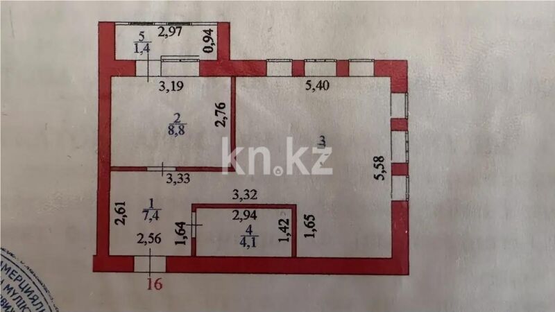 Продажа 1-комнатной квартиры, 46.7 м² - Продажа однокомнатных квартир в р-не Есиль Астаны - страница 22 фото 6 из 6