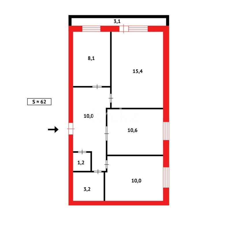 Продажа 3-комнатной квартиры, 60 м² - Продажа земельных участков в Жезказгане фото 20 из 20