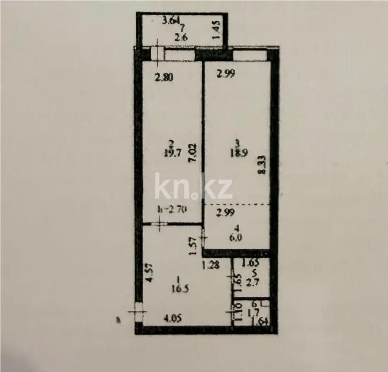 Продажа 2-комнатной квартиры, 68.1 м² - Продажа двухкомнатных квартир в р-не Сарыарка Астаны фото 7 из 7
