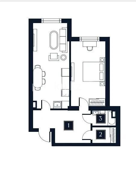 Продажа 2-комнатной квартиры, 61 м² - Продажа двухкомнатных квартир в монолитно-каркасном доме в Казахстане - страница 194 фото 1 из 1