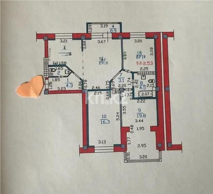 Продажа 4-комнатной квартиры, 87.5 м² - Продажа квартир в Казахстане - страница 32 фото 6 из 6
