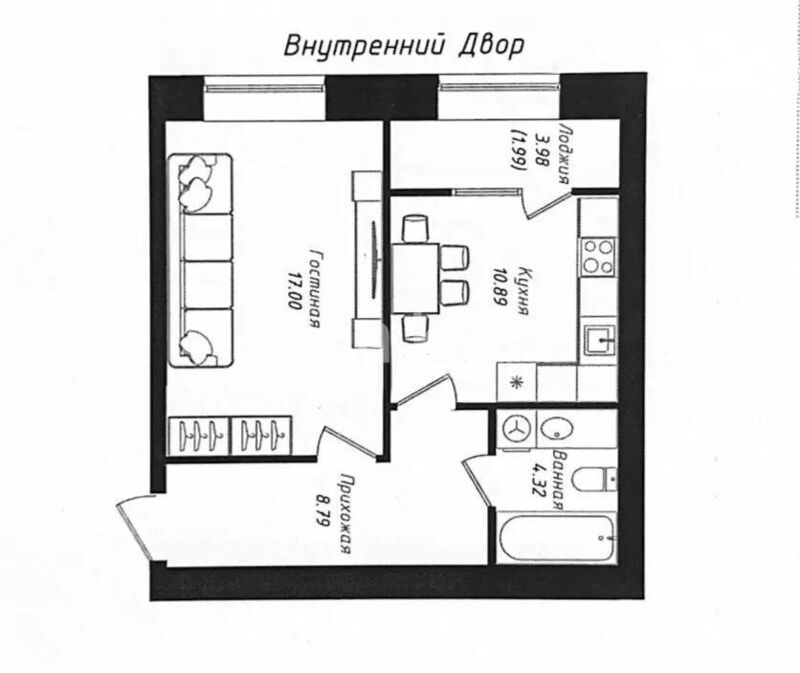 Продажа 1-комнатной квартиры, 42.99 м² - Продажа однокомнатных квартир в р-не Нура Астаны - страница 45 фото 1 из 1