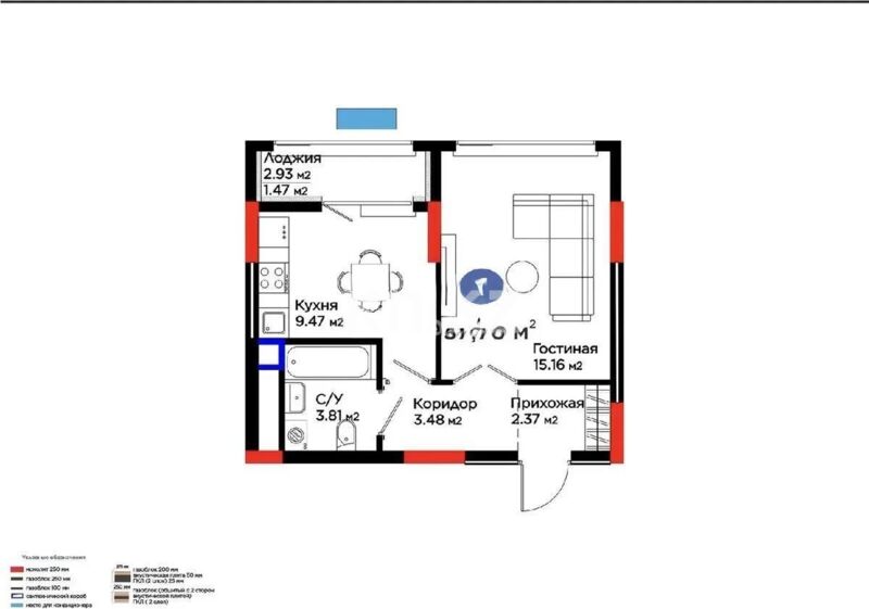 Продажа 1-комнатной квартиры, 37.76 м² - Продажа однокомнатных квартир в Казахстане - страница 4 фото 1 из 1