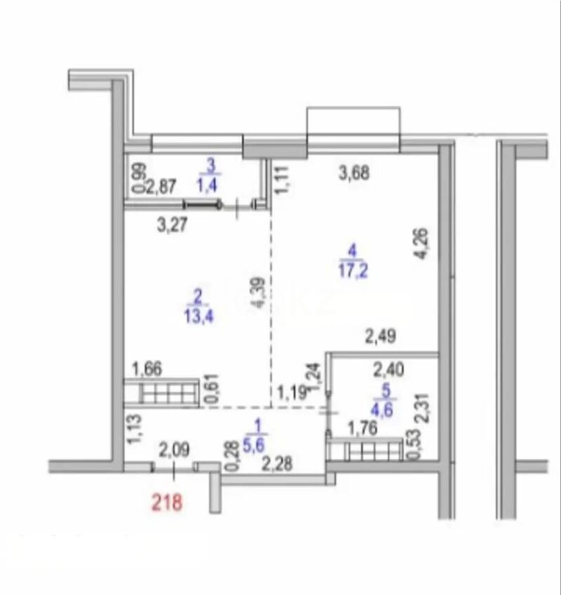 Продажа 2-комнатной квартиры, 42.2 м² - Продажа двухкомнатных квартир в Бостандыкском р-не Алматы - страница 33 фото 1 из 1