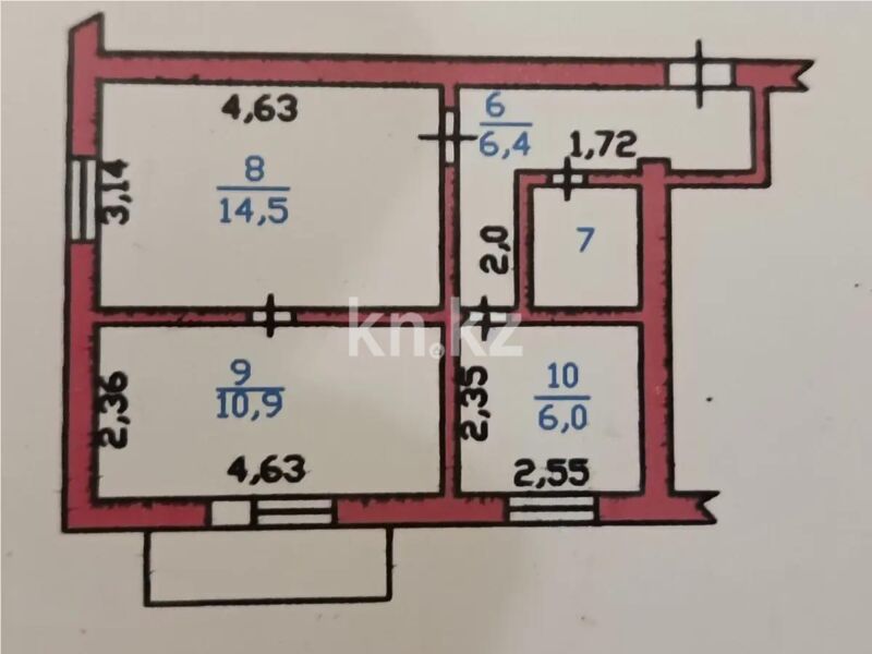 Продажа 1-комнатной квартиры, 41.2 м² - Продажа однокомнатных квартир в Казахстане - страница 17 фото 1 из 1