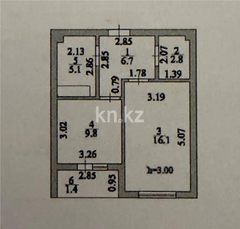 Продажа 1-комнатной квартиры, 41.9 м² - Продажа однокомнатных квартир в кирпичном доме в Казахстане - страница 3 фото 4 из 4