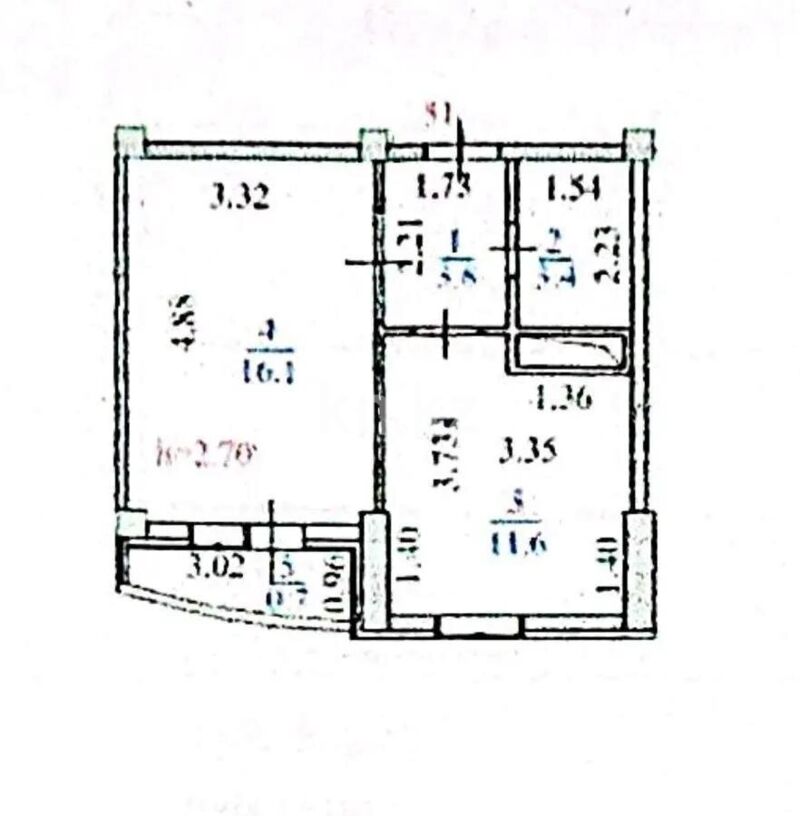 Продажа 1-комнатной квартиры, 35.6 м² - Продажа однокомнатных квартир в Казахстане - страница 3 фото 3 из 3