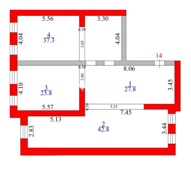 Продажа 4-комнатной квартиры, 131 м² - Продажа четырехкомнатных квартир в Караганде фото 5 из 5