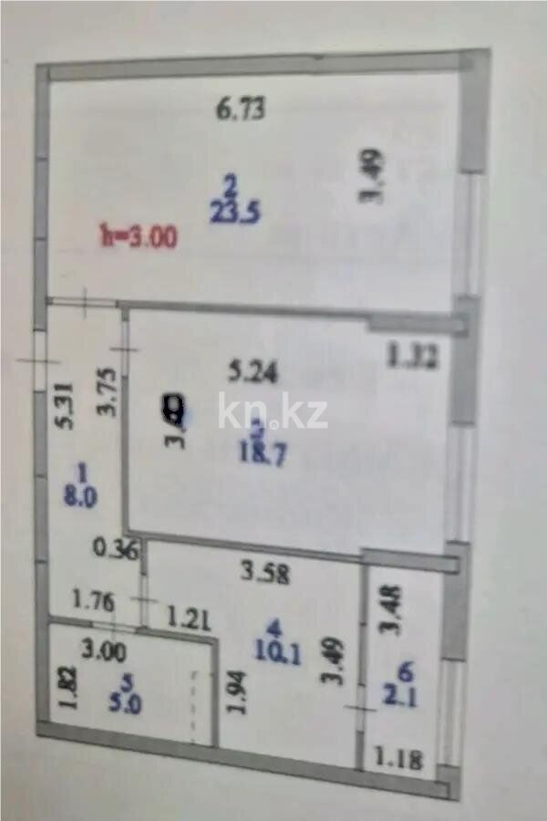 Продажа 2-комнатной квартиры, 67.4 м² - Продажа двухкомнатных квартир в Астане - страница 2 фото 1 из 1