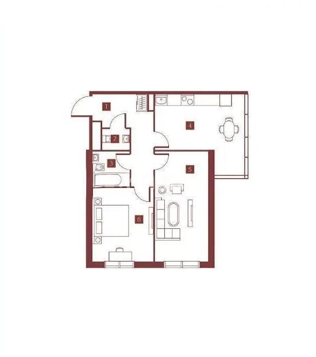 Продажа 2-комнатной квартиры, 52 м² - Продажа  двухкомнатных квартир в новостройках Алматы - страница 5 фото 1 из 1