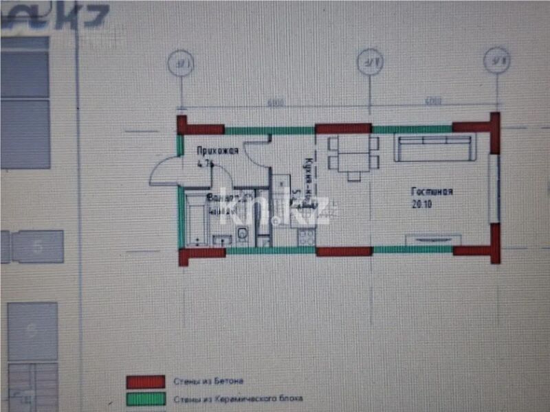Продажа 1-комнатной квартиры, 34.9 м² - Продажа квартир в новостройках Алматы - страница 10 фото 1 из 1