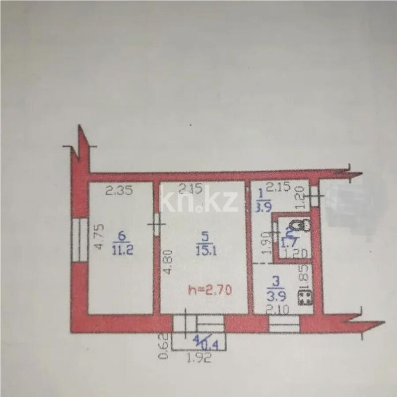 Продажа 2-комнатной квартиры, 38 м² - Продажа двухкомнатных квартир в кирпичном доме в Алматы - страница 11 фото 3 из 3