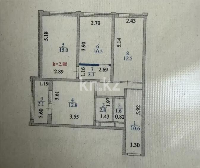 Продажа 3-комнатной квартиры, 71 м² - Продажа квартир от собственников в Астане - страница 45 фото 7 из 7