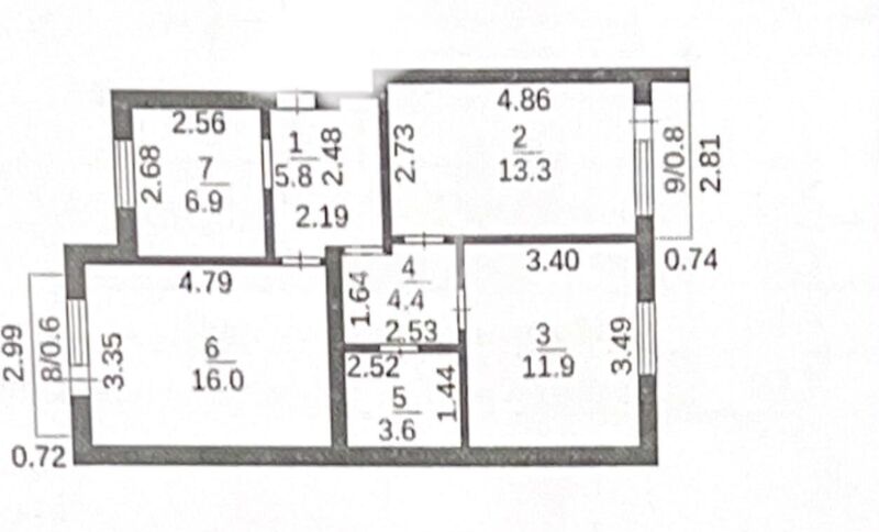 Продажа 3-комнатной квартиры, 63 м² - Продажа трехкомнатных квартир в Михайловке Караганды фото 18 из 18
