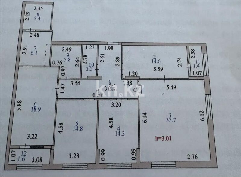 Продажа 4-комнатной квартиры, 135.2 м² - Продажа квартир от собственников в Астане фото 8 из 8