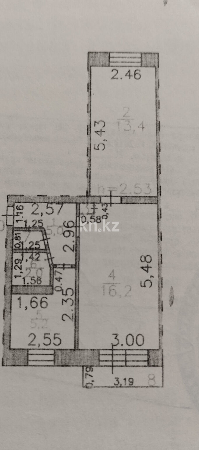 Продажа 2-комнатной квартиры, 43.8 м² - Продажа двухкомнатных квартир от собственников в Караганде - страница 21 фото 1 из 1