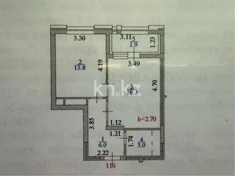 Продажа 1-комнатной квартиры, 42 м² - Продажа однокомнатных квартир в р-не Есиль Астаны - страница 11 фото 5 из 5
