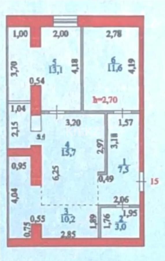 Продажа 3-комнатной квартиры, 61 м² - Продажа квартир в Казахстане - страница 146 фото 1 из 1