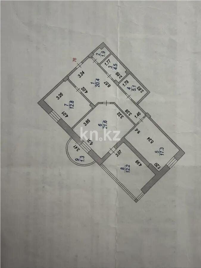 Продажа 2-комнатной квартиры, 97 м² - Продажа квартир в р-не Байконур Астаны - страница 9 фото 5 из 5