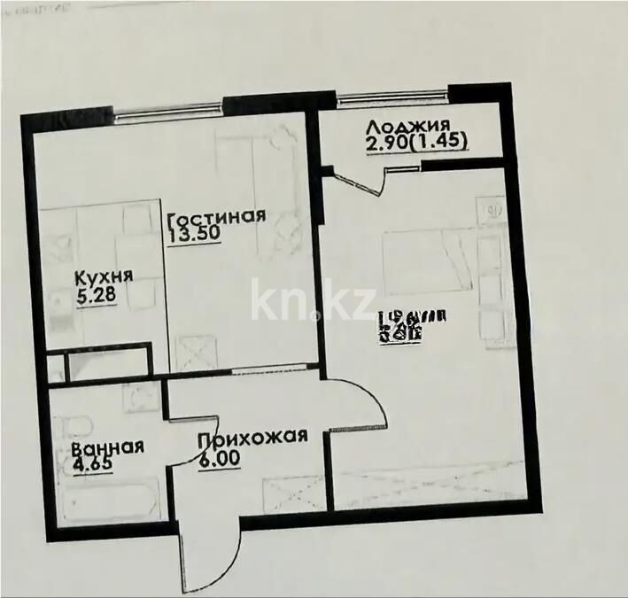 Продажа 2-комнатной квартиры, 48.2 м² - Продажа недвижимости в Казахстане - страница 29 фото 1 из 1