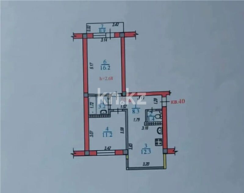 Продажа 2-комнатной квартиры, 54 м² - Продажа двухкомнатных квартир от собственников в Алматы - страница 165 фото 4 из 4