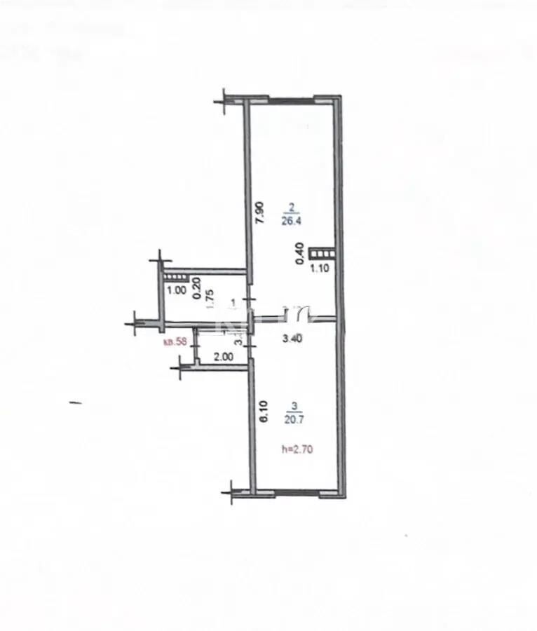 Продажа 2-комнатной квартиры, 58 м² - Продажа двухкомнатных квартир в Алатауском р-не Алматы - страница 26 фото 3 из 3