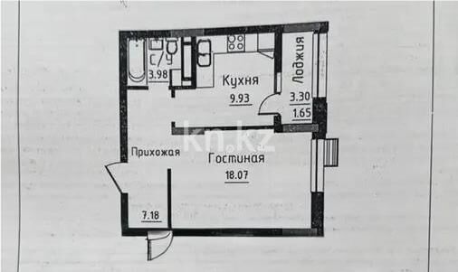 Продажа 1-комнатной квартиры, 40.81 м² - Продажа однокомнатных квартир в р-не Нура Астаны - страница 35 фото 1 из 1
