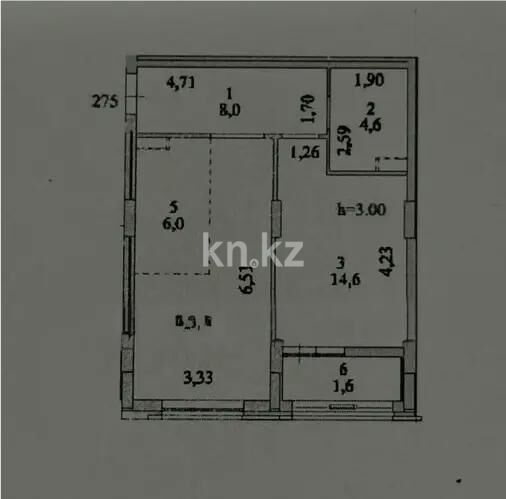 Продажа 2-комнатной квартиры, 50.1 м² - Продажа двухкомнатных квартир в блочном доме в Казахстане - страница 75 фото 1 из 1