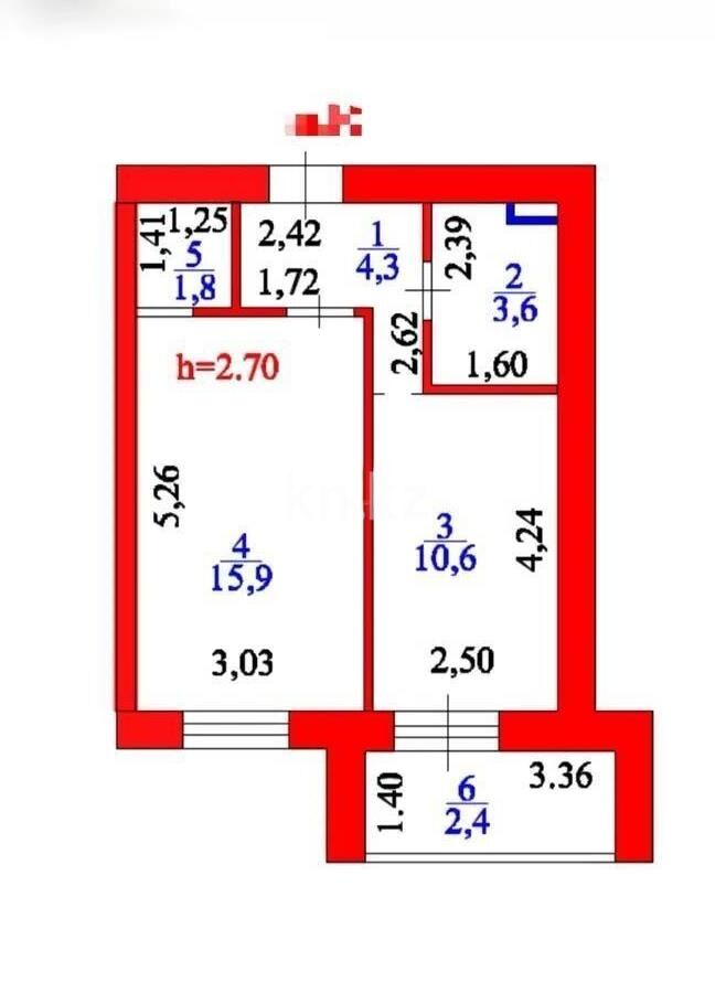 Продажа 1-комнатной квартиры, 38.6 м² - Продажа однокомнатных квартир в р-не Сарыарка Астаны - страница 14 фото 5 из 5