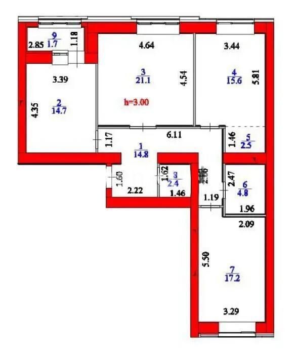 Продажа 3-комнатной квартиры, 95 м² - Продажа трехкомнатных квартир в кирпичном доме в Казахстане - страница 82 фото 6 из 6