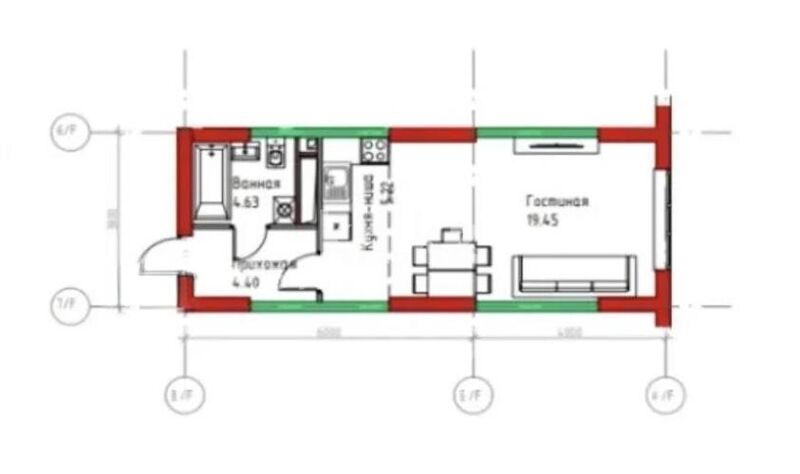 Продажа 1-комнатной квартиры, 33.7 м² - Продажа квартир в монолитно-каркасном доме в Казахстане - страница 34 фото 1 из 1