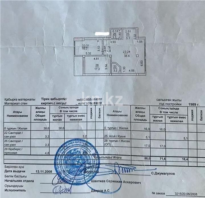 Продажа 3-комнатной квартиры, 90 м² - Продажа трехкомнатных квартир в Бостандыкском р-не Алматы - страница 33 фото 7 из 7