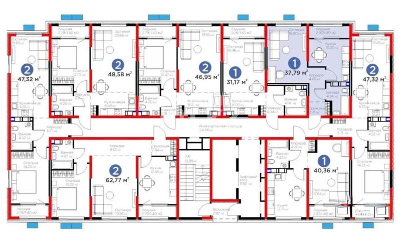Продажа 1-комнатной квартиры, 37.79 м² - Продажа квартир от собственников в Алматы - страница 21 фото 3 из 3