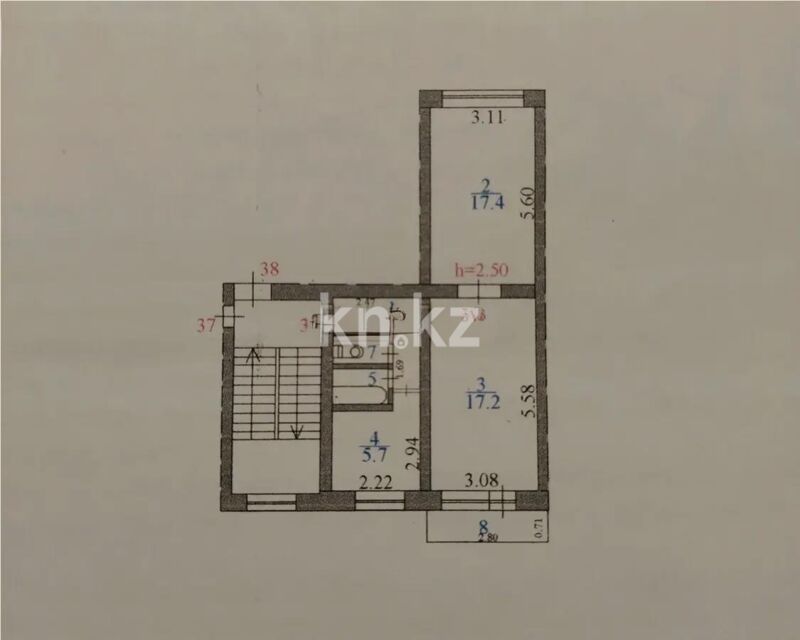 Продажа 2-комнатной квартиры, 47 м² - Продажа двухкомнатных квартир в Абае - страница 2 фото 3 из 3