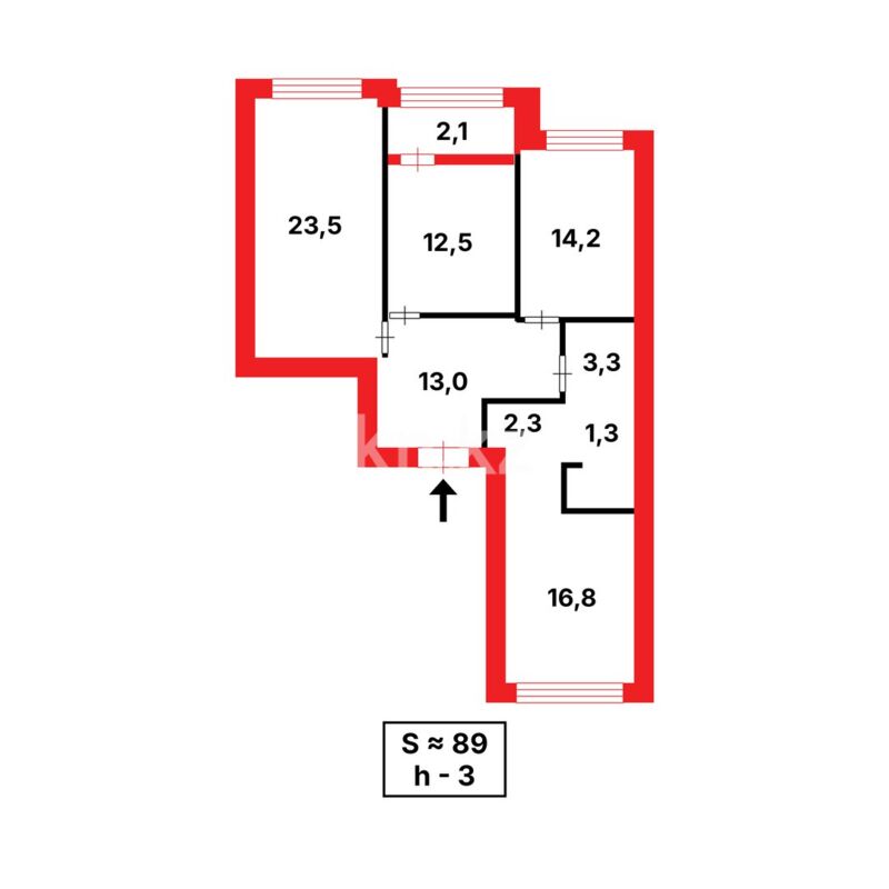 Продажа 3-комнатной квартиры, 89.2 м² - Продажа квартир от собственников в Астане - страница 321 фото 2 из 2