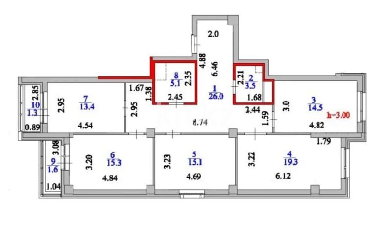 Продажа 4-комнатной квартиры, 116 м² - Продажа квартир в новостройках Астаны - страница 14 фото 1 из 1